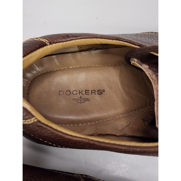 Dockers Mens Shoes Size 10.5M Brown Leather Derby Oxfords Dad Classic Core - Picture 7 of 11